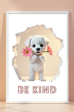 3D | art frame | be kind