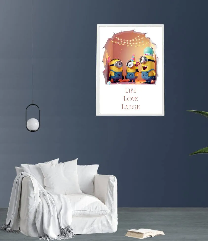 3D | minions | art frame