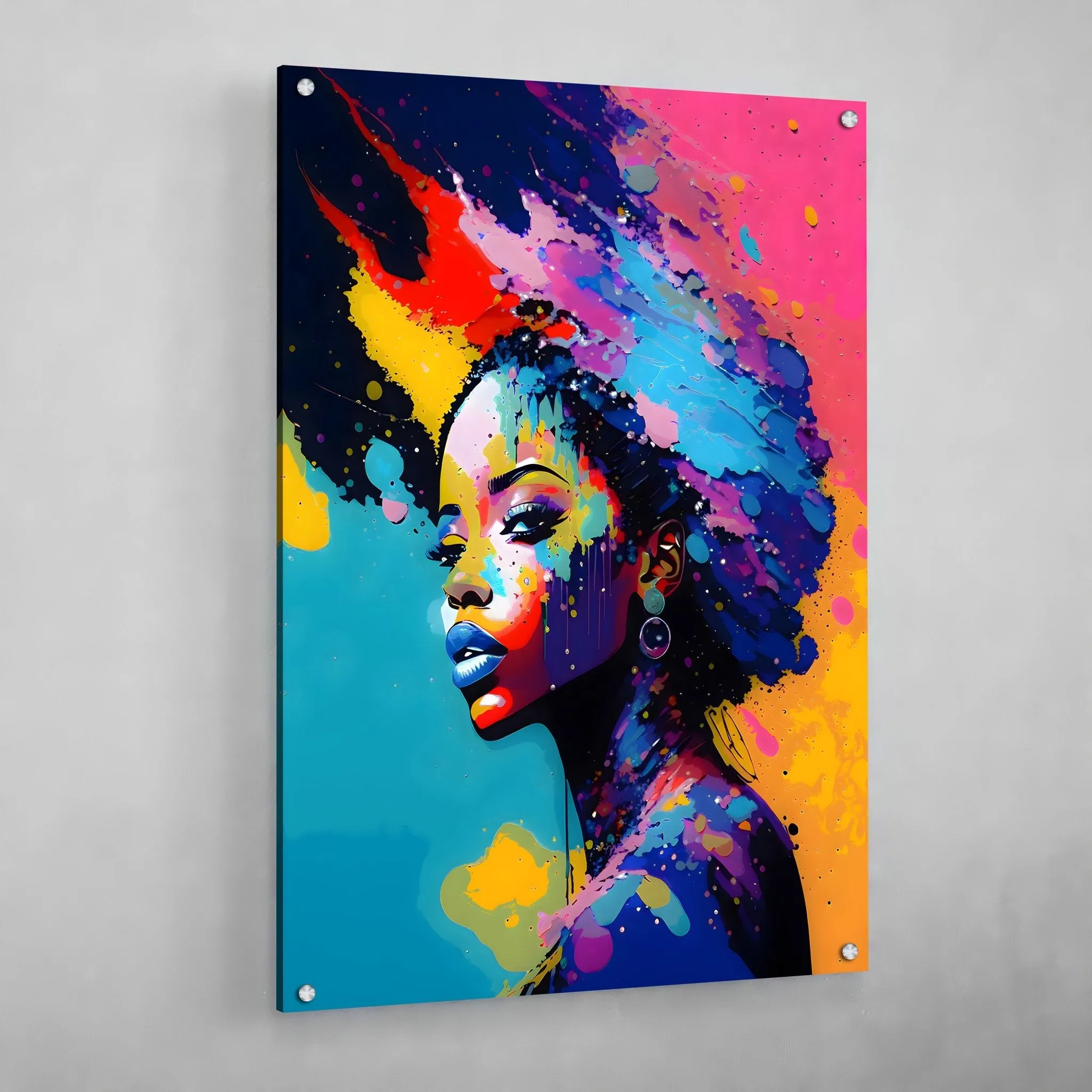 Afro Woman Wall Art