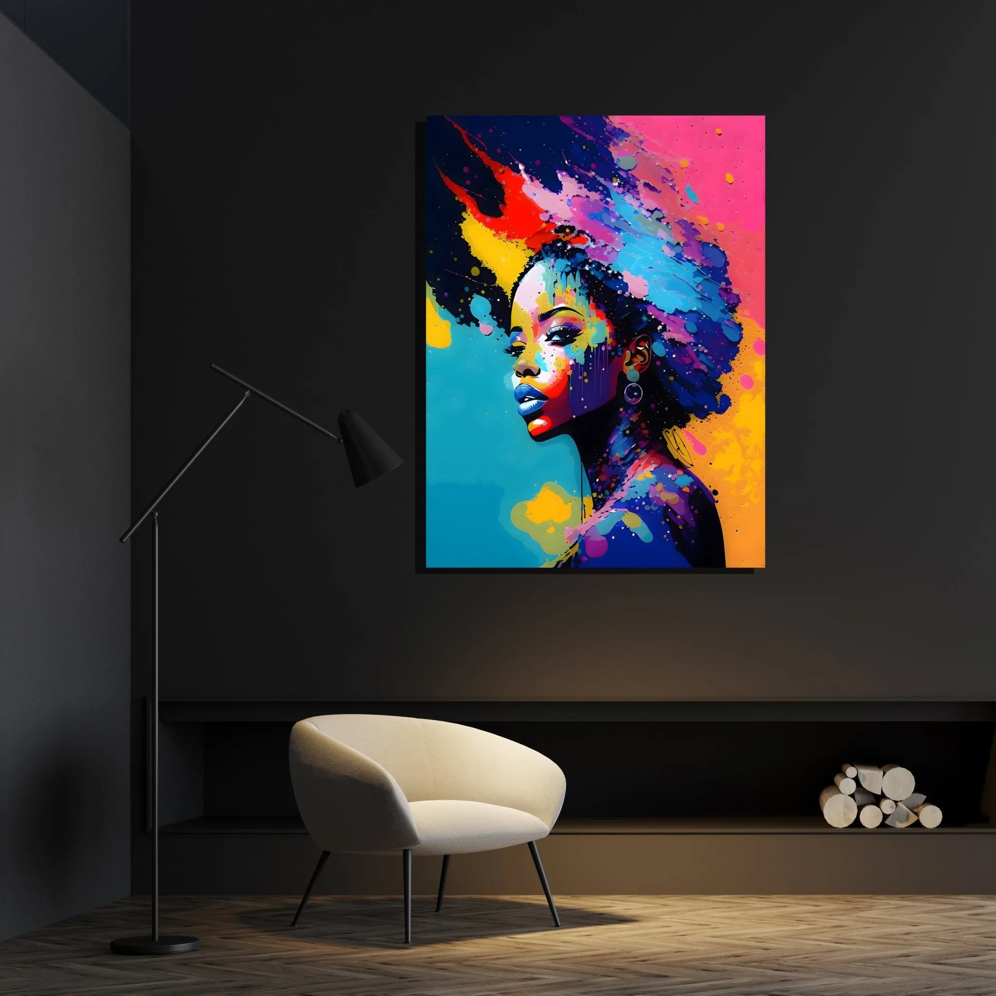 Afro Woman Wall Art
