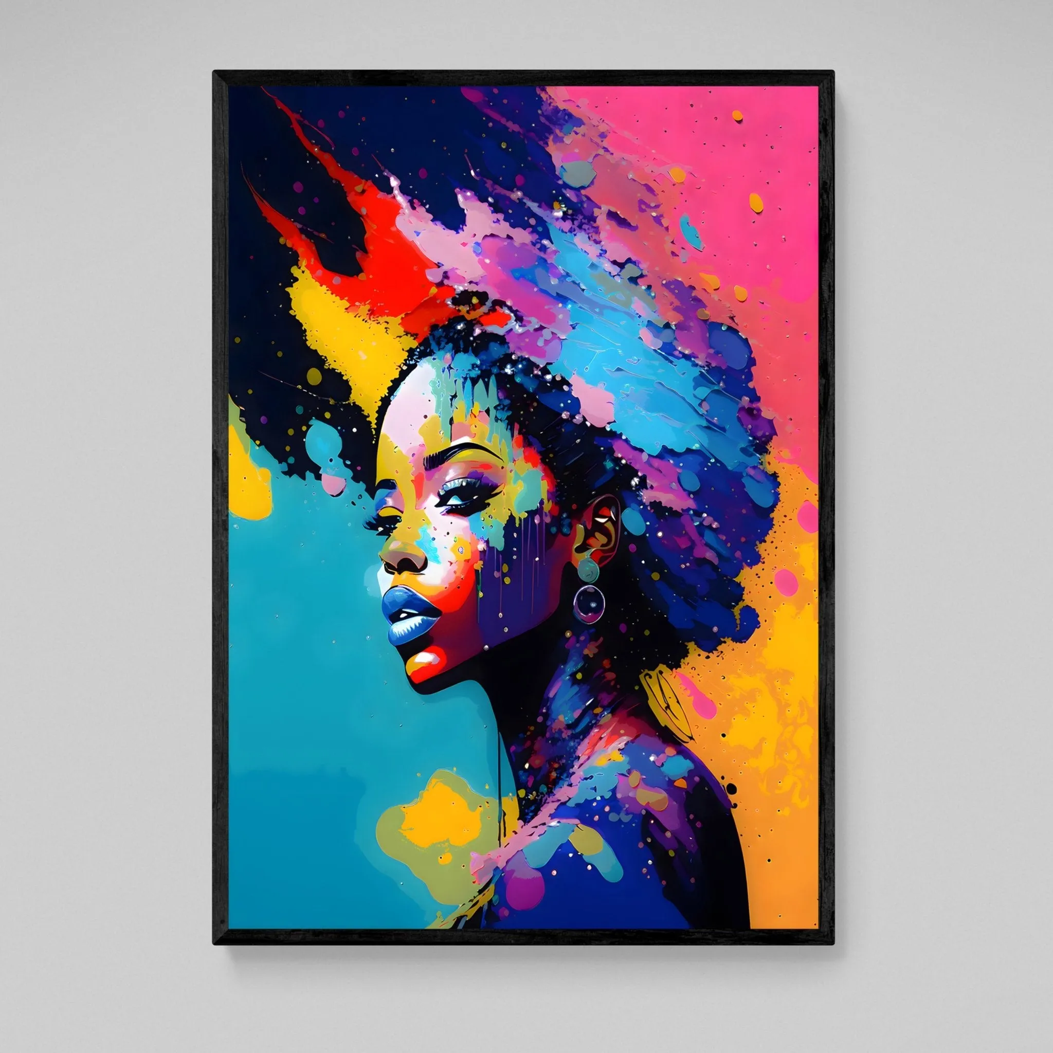 Afro Woman Wall Art