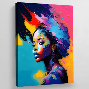 Afro Woman Wall Art