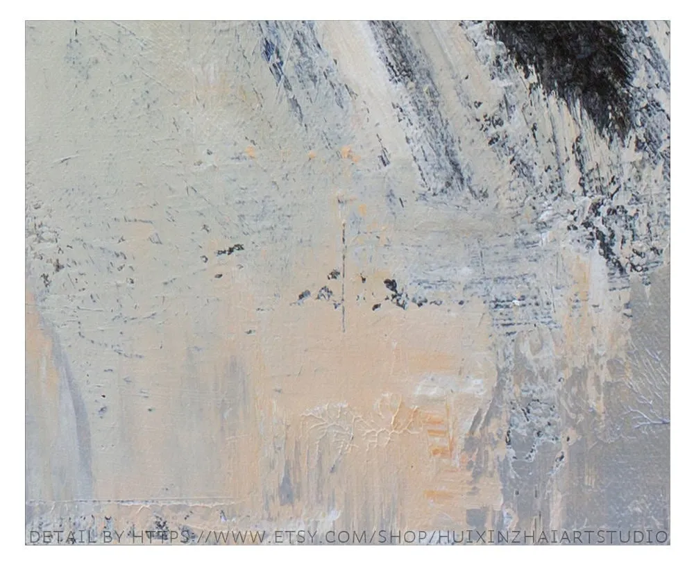 Black and White Painting Abstract Painting Contemporary Art Yp088