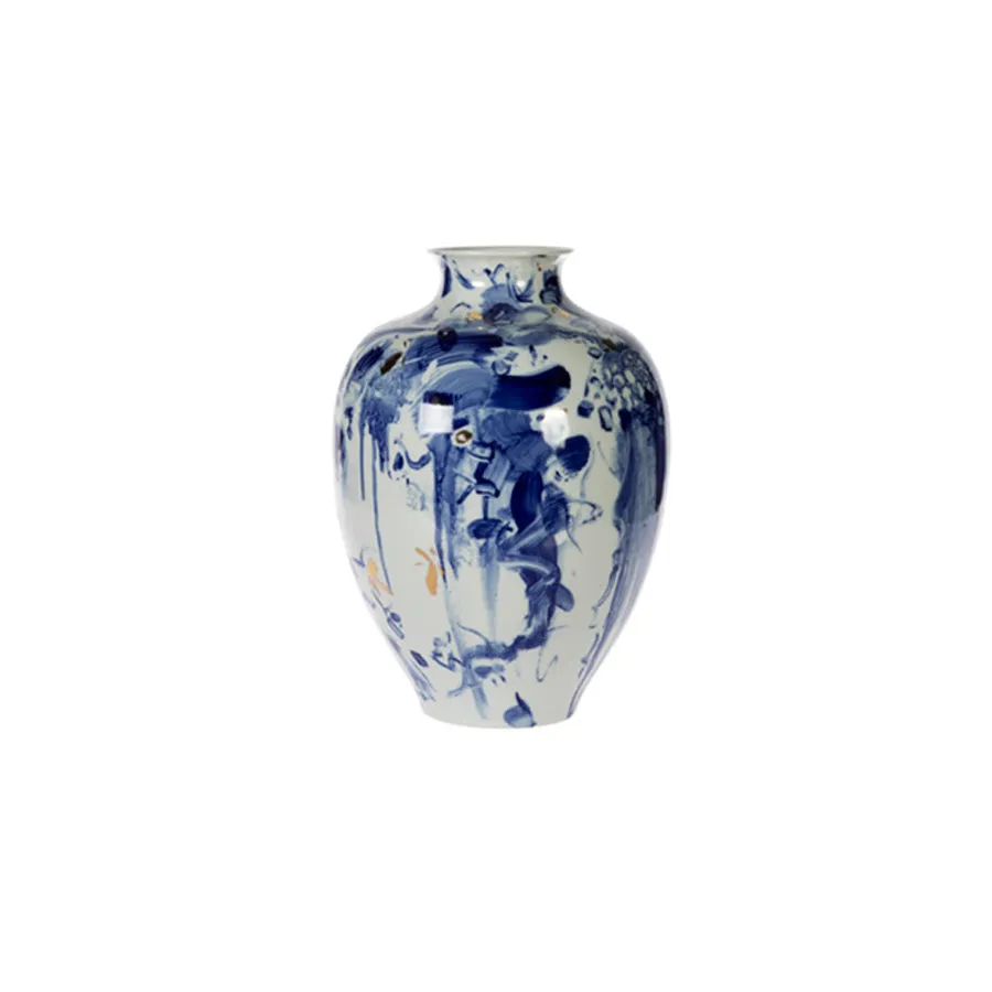 Blue Abstract Vase