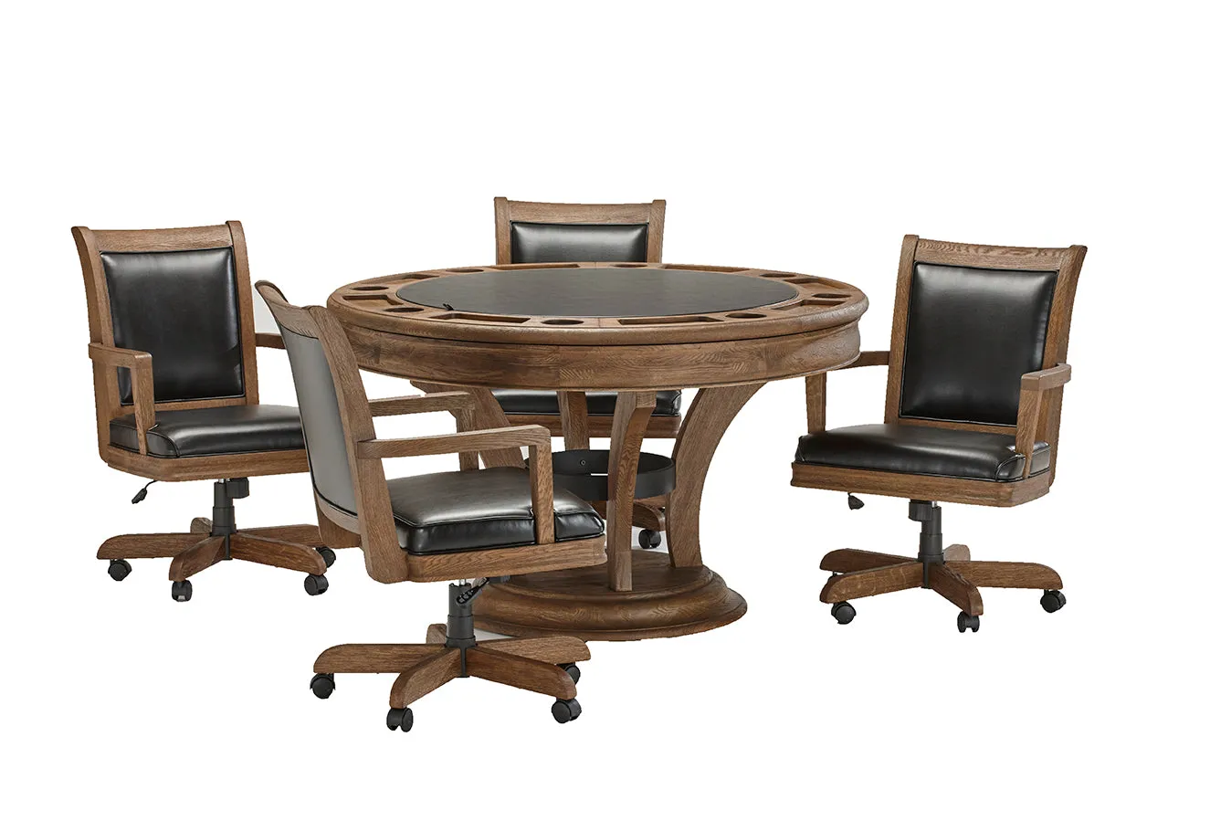 Brunswick Billiards Centennial Game Table in Rustic Dark Brown