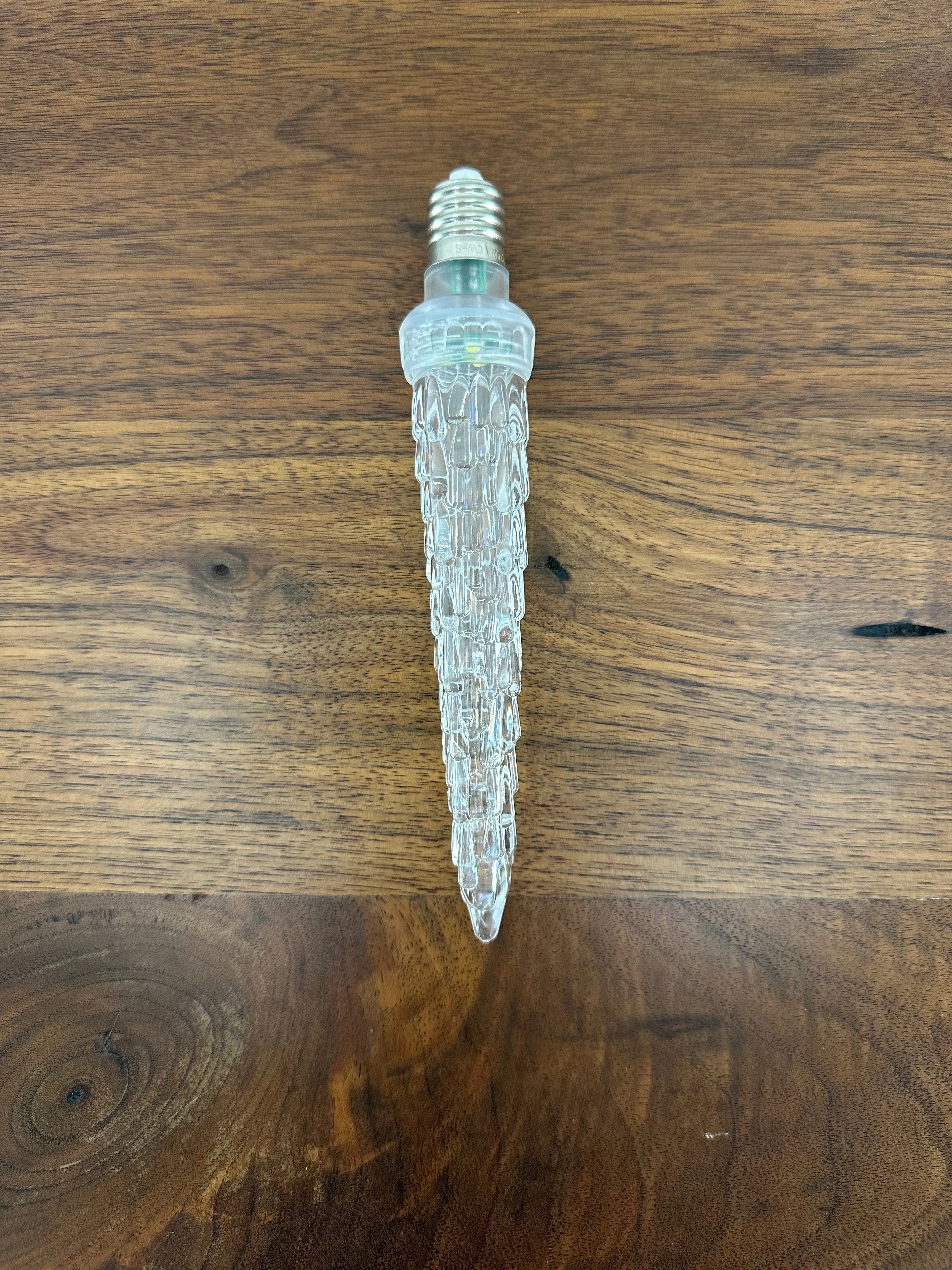 C9 Static Icicle Bulbs - Pure White