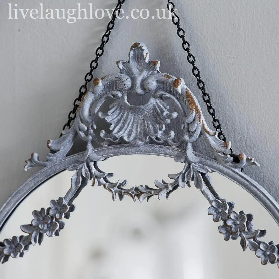 Chic Floral Swag Mirror