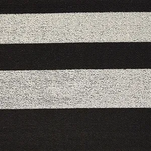 chilewich | big mat 91x152cm (36x60") | bold stripe black   white
