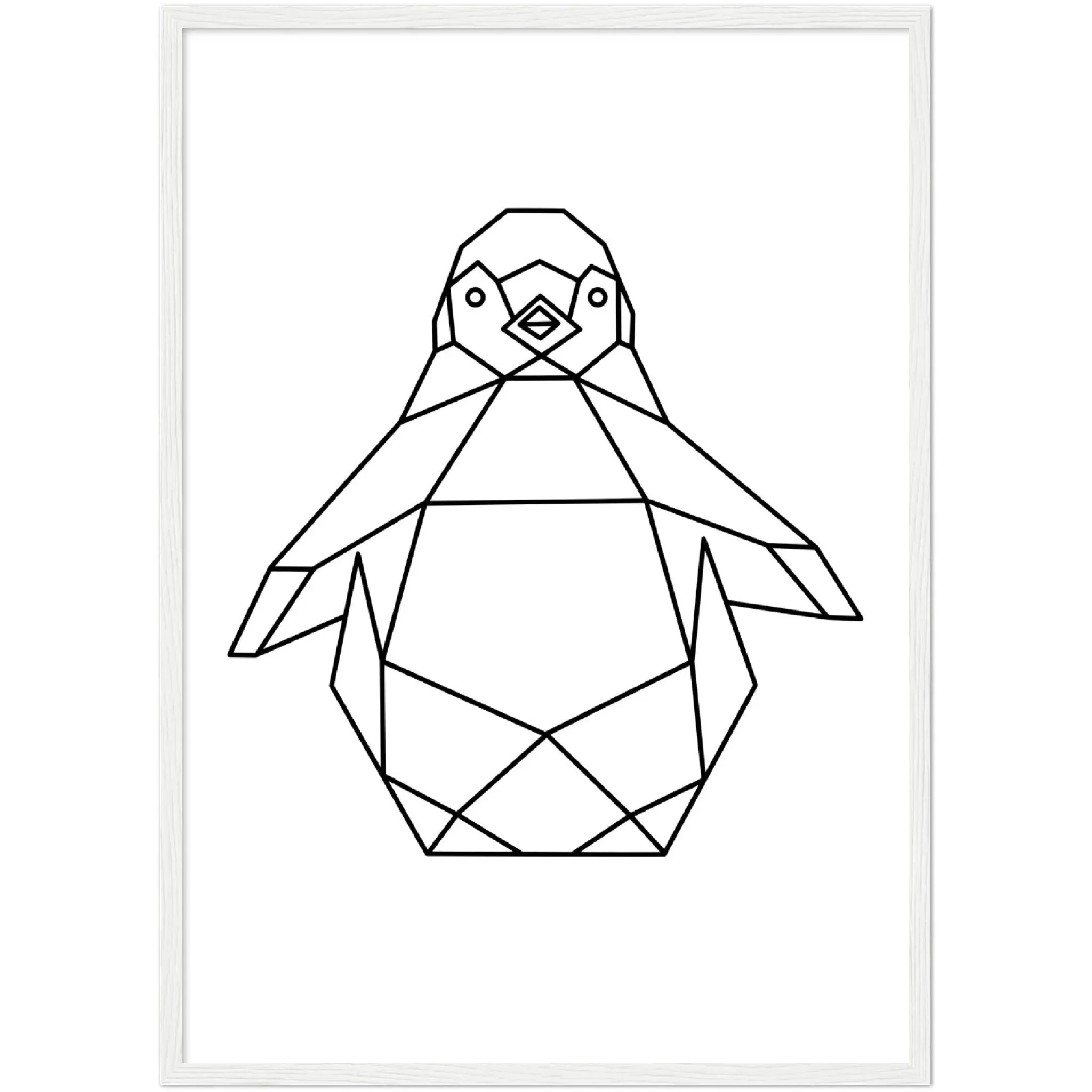 Geometric Penguin Wall Art
