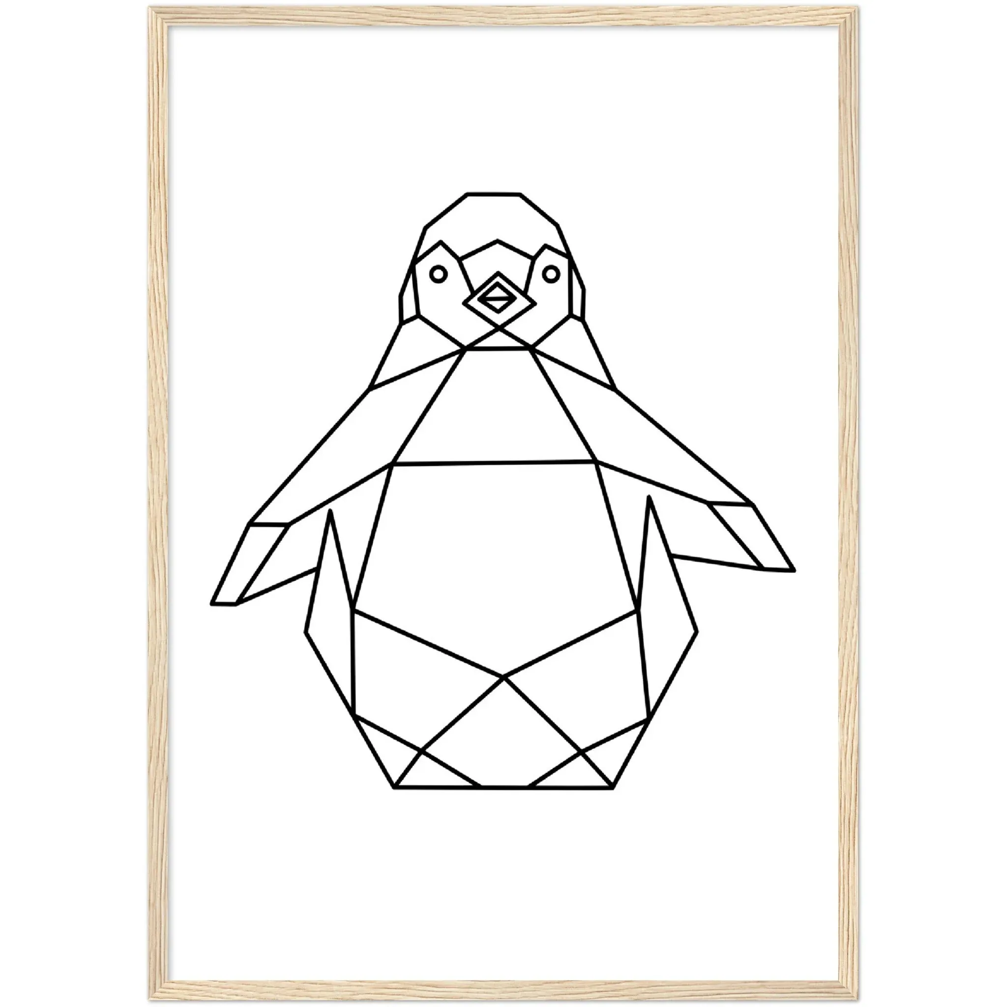 Geometric Penguin Wall Art