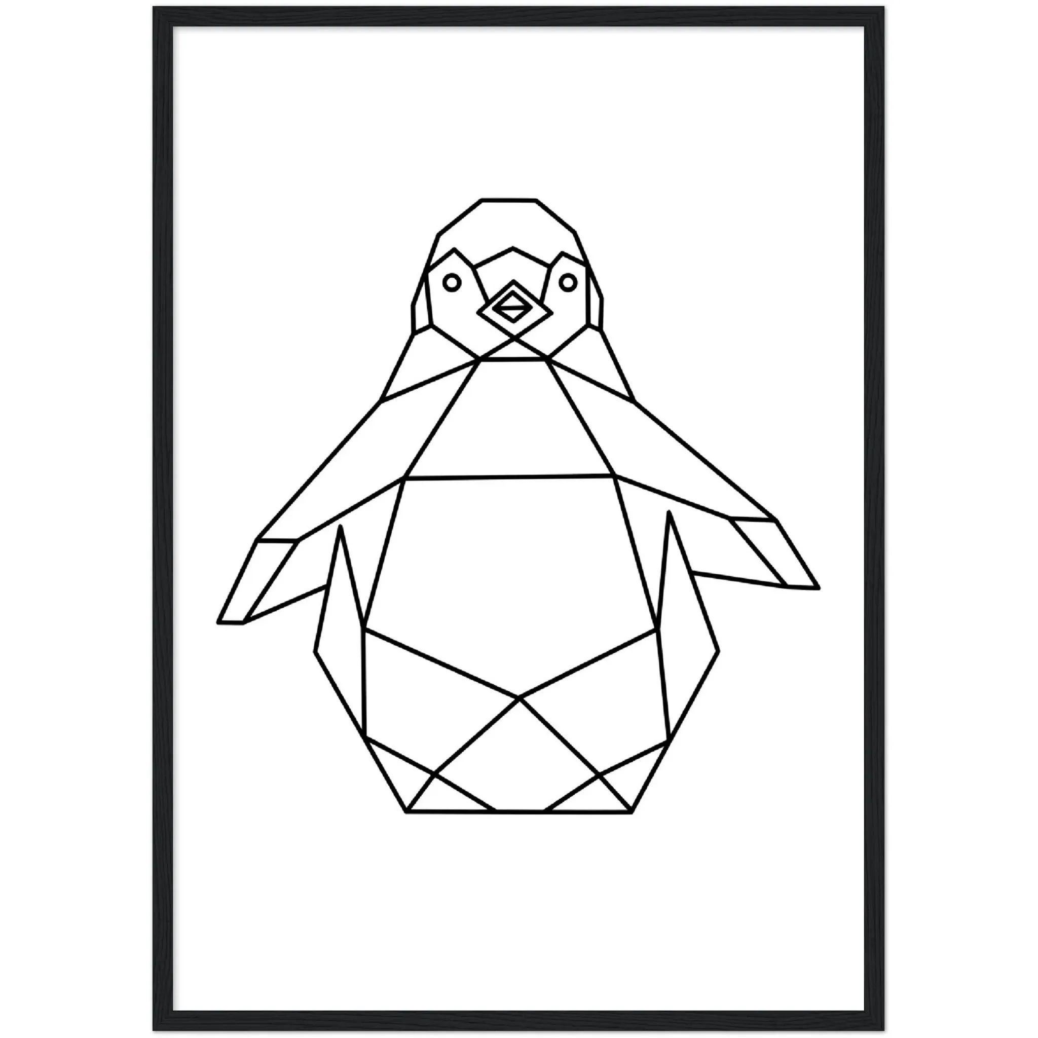 Geometric Penguin Wall Art