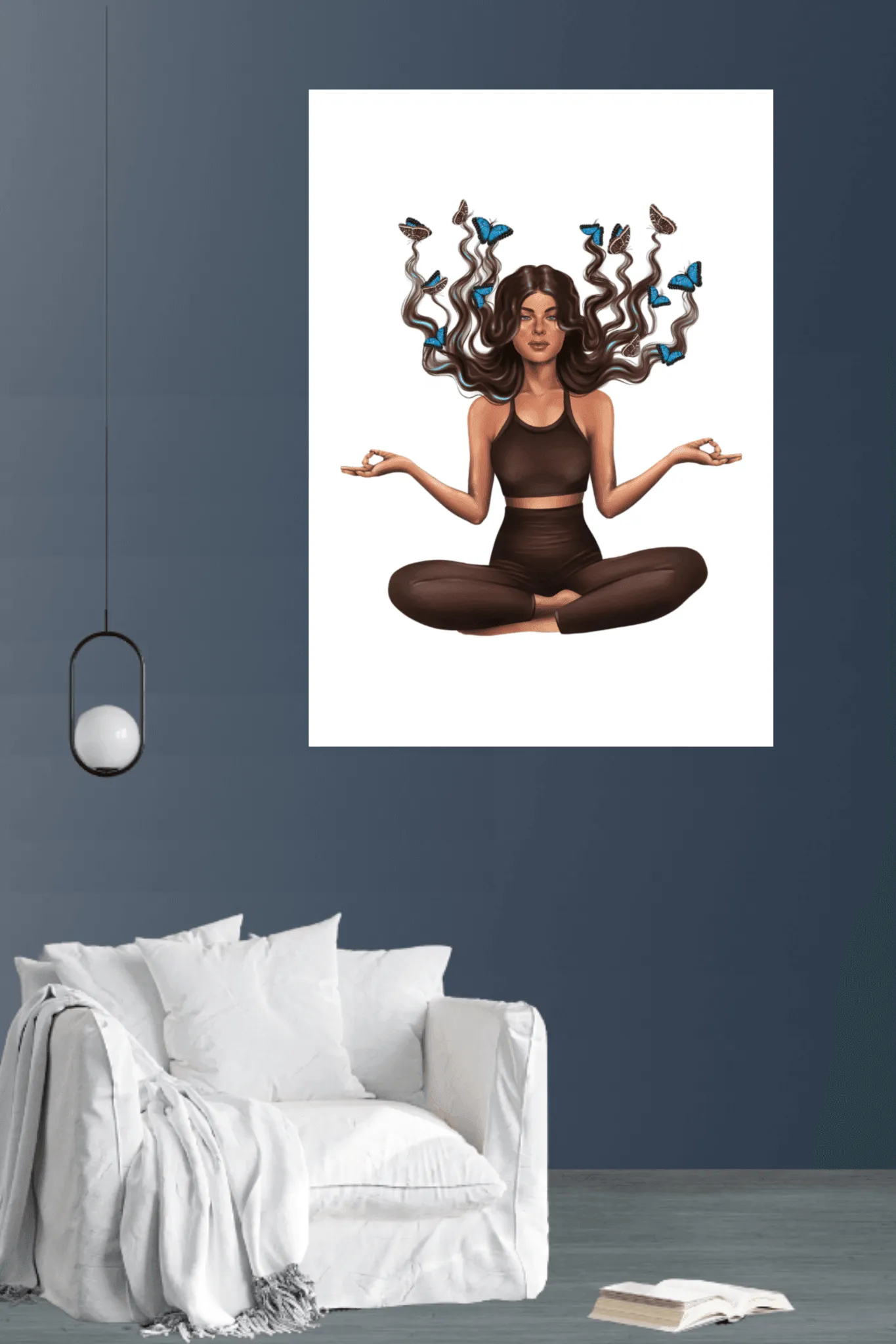 girl doing yoga | poster