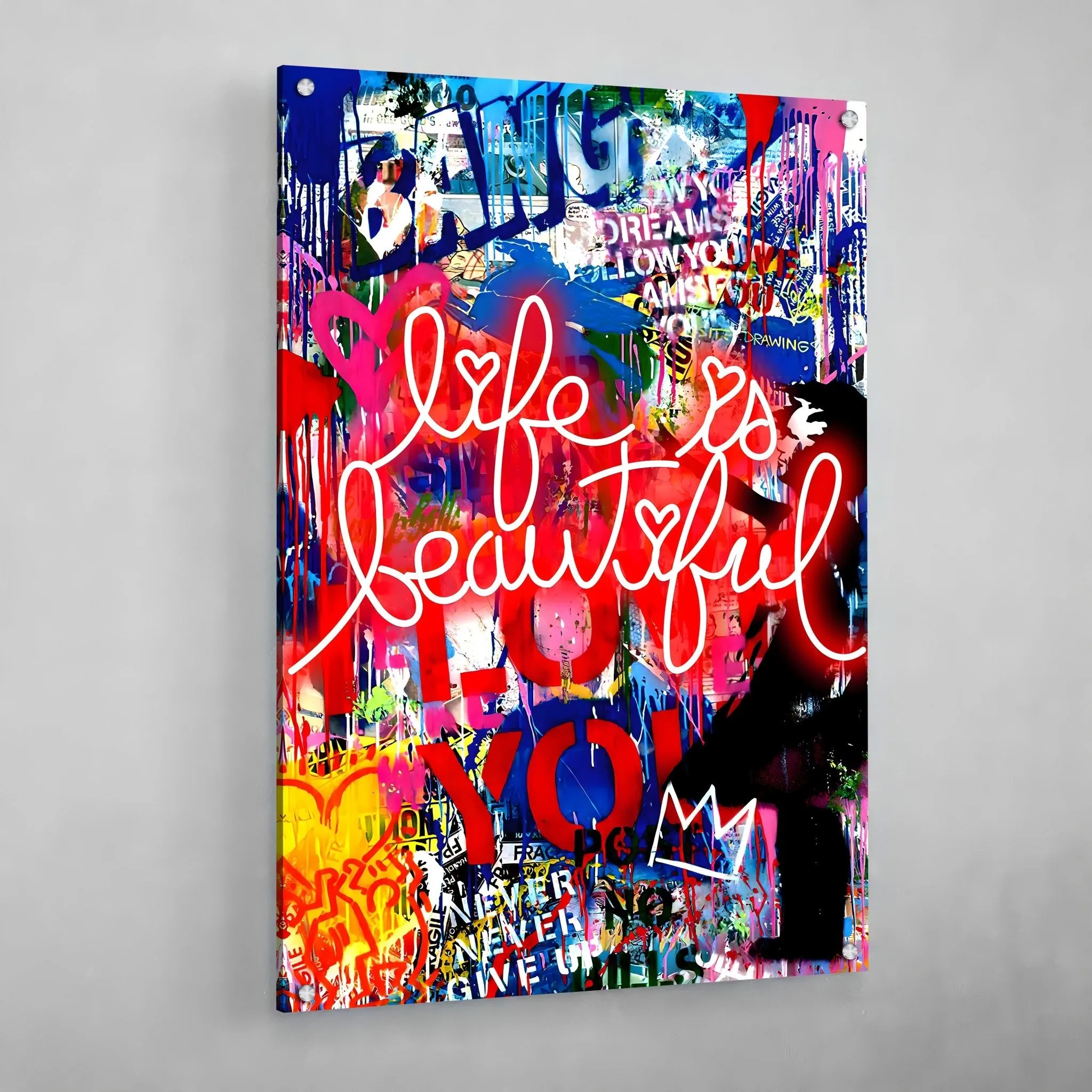 Life Is Beautiful Banksy Wall Art
