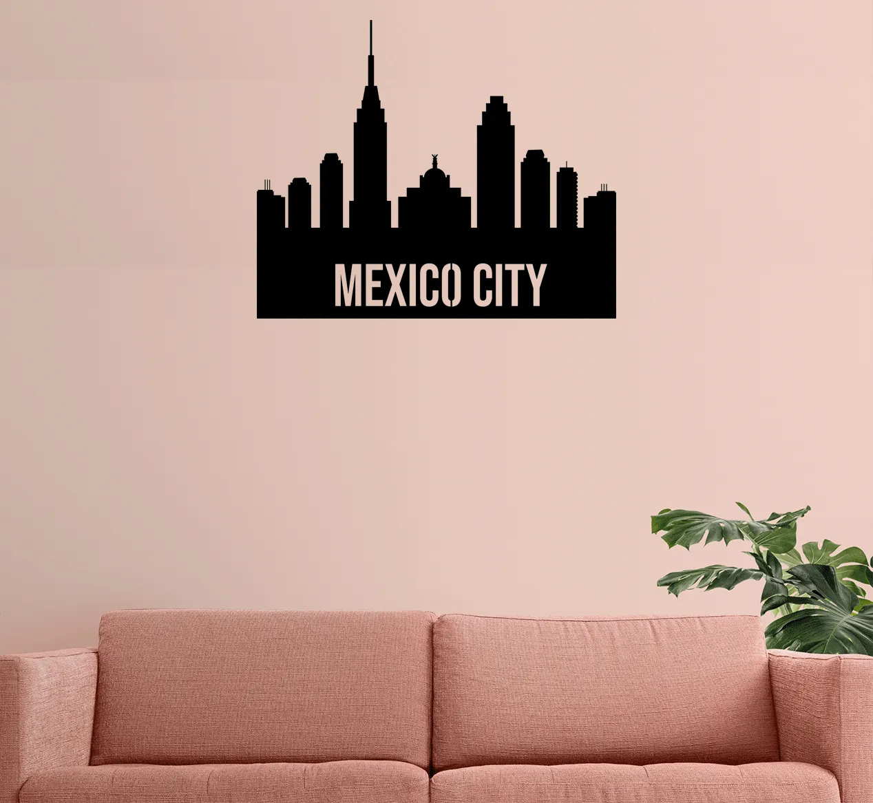 Mexico City Skyline - Metal Wall Art