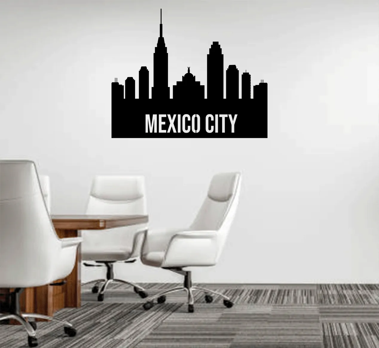 Mexico City Skyline - Metal Wall Art