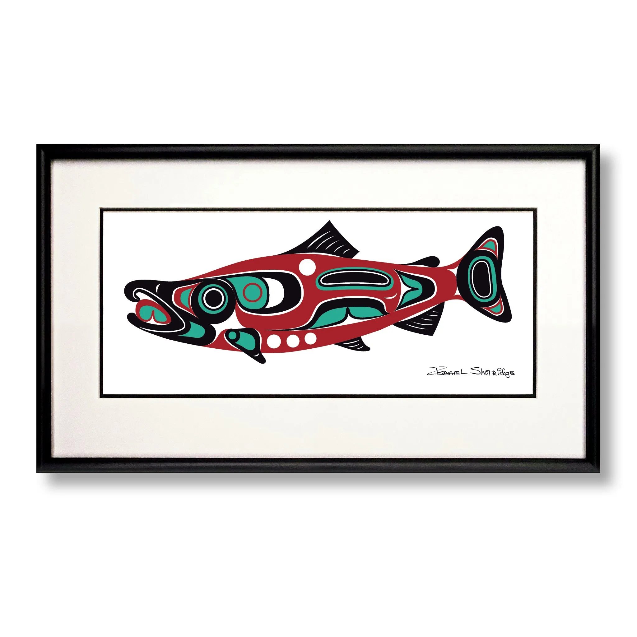 Northwest Salmon - Limited Edition Formline Art Print