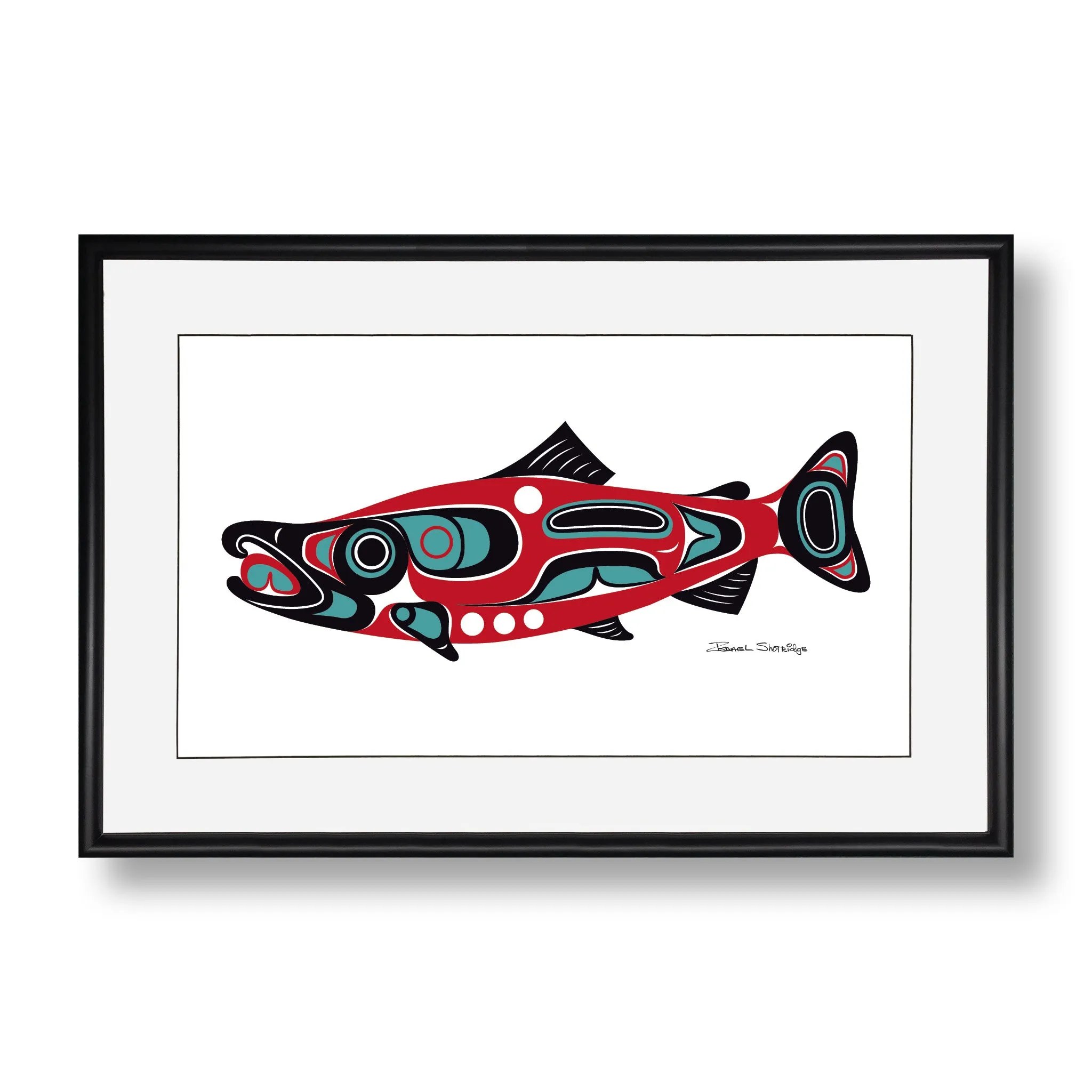 Northwest Salmon - Limited Edition Formline Art Print