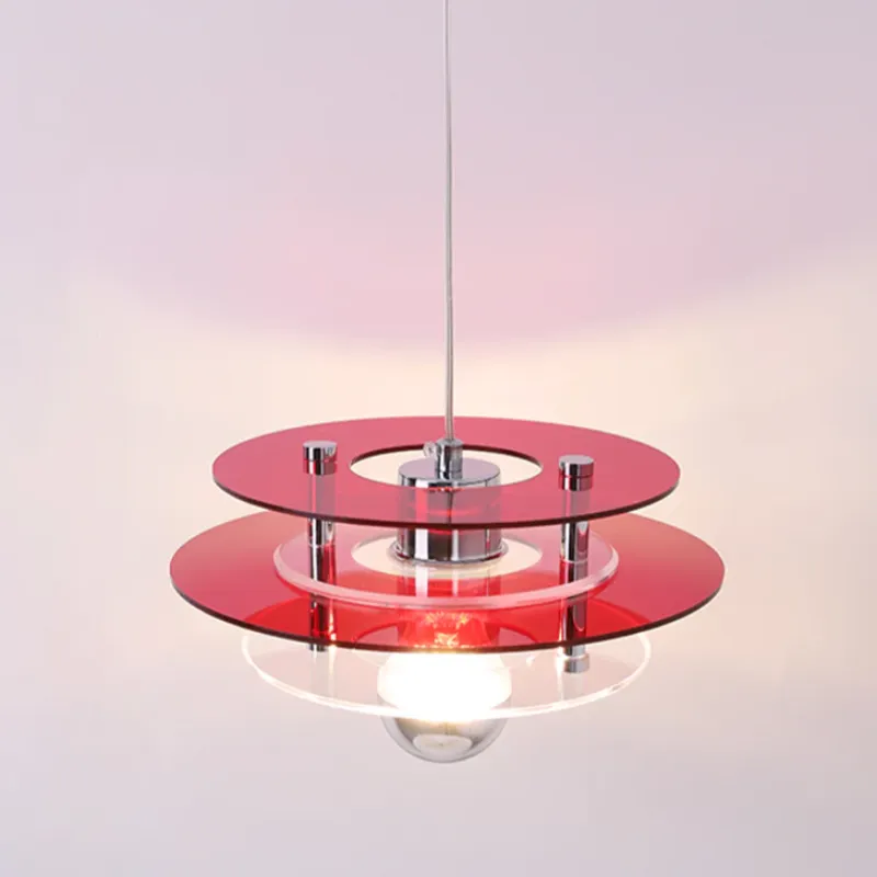 Retro Color Layers Acrylic LED Pendant Lamp