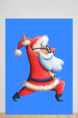 santa  yoga | poster