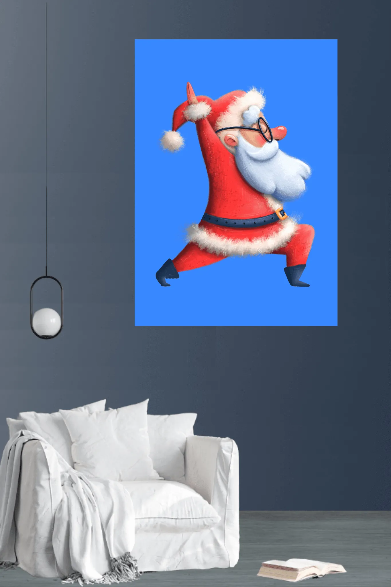 santa  yoga | poster