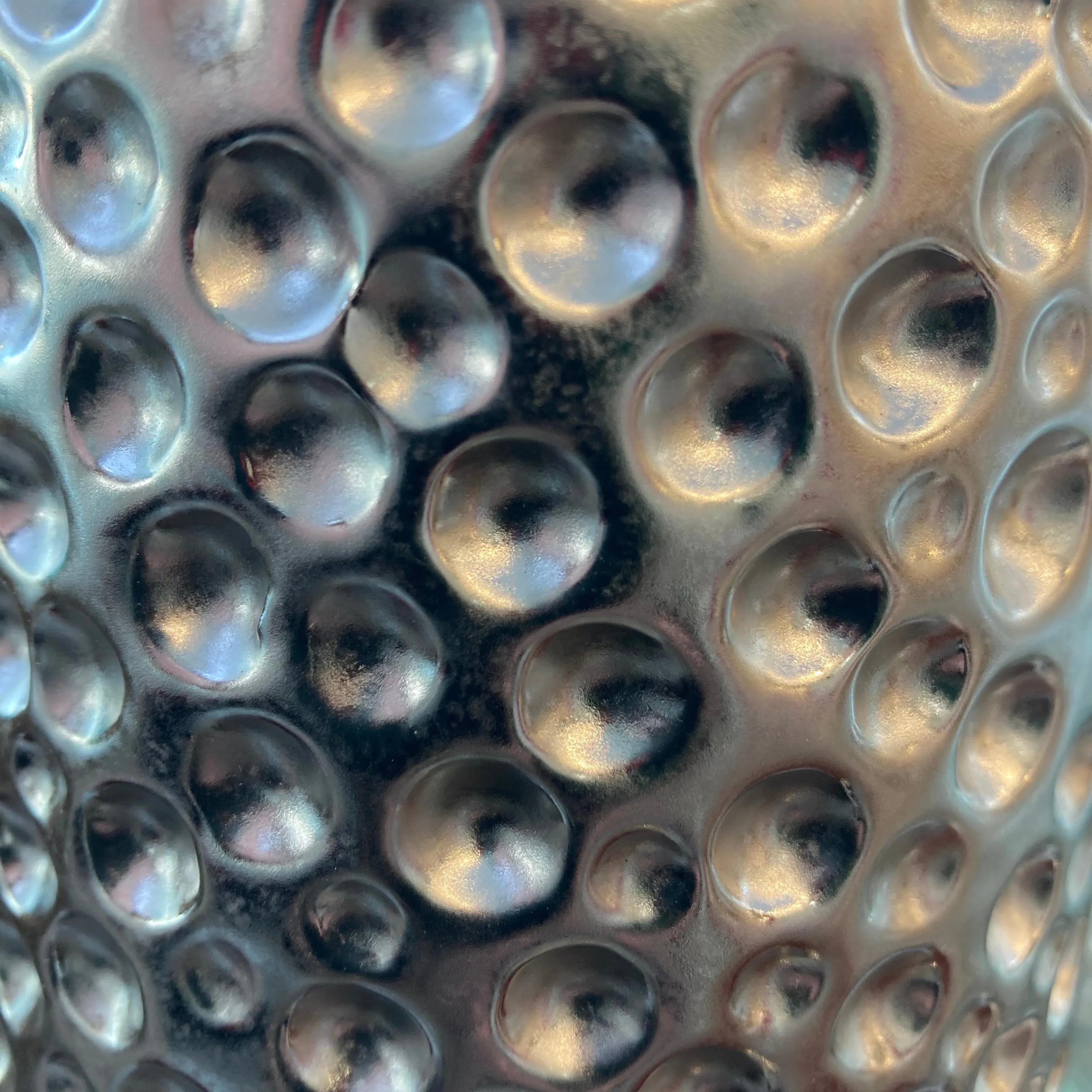 Silver Hammered Vases